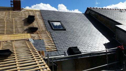 Rénovation de toiture en ardoise
